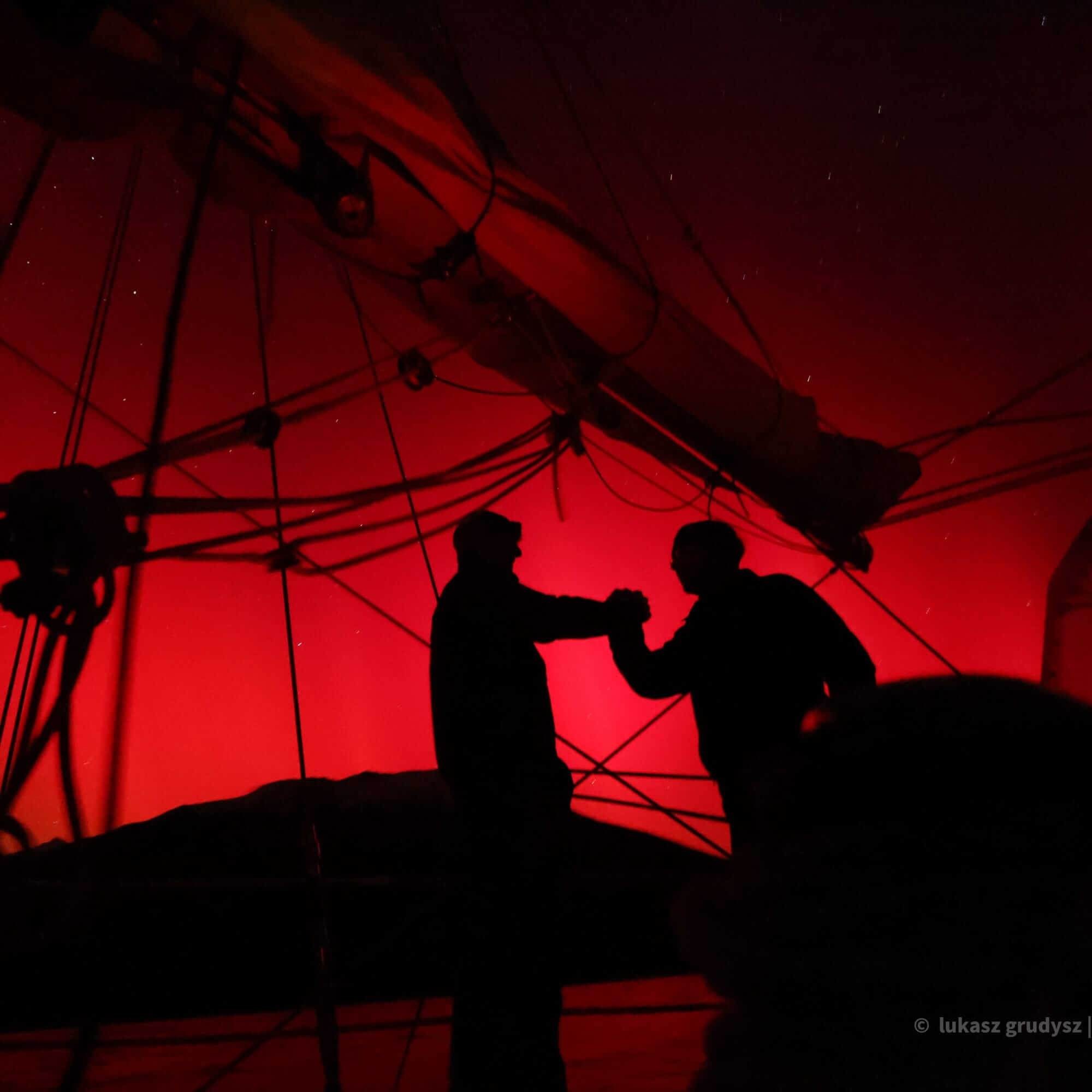 with my expedition buddy, Filip Kolodziej, Patagonia. First ever seen in Patagonia Aurora Australis, 2024