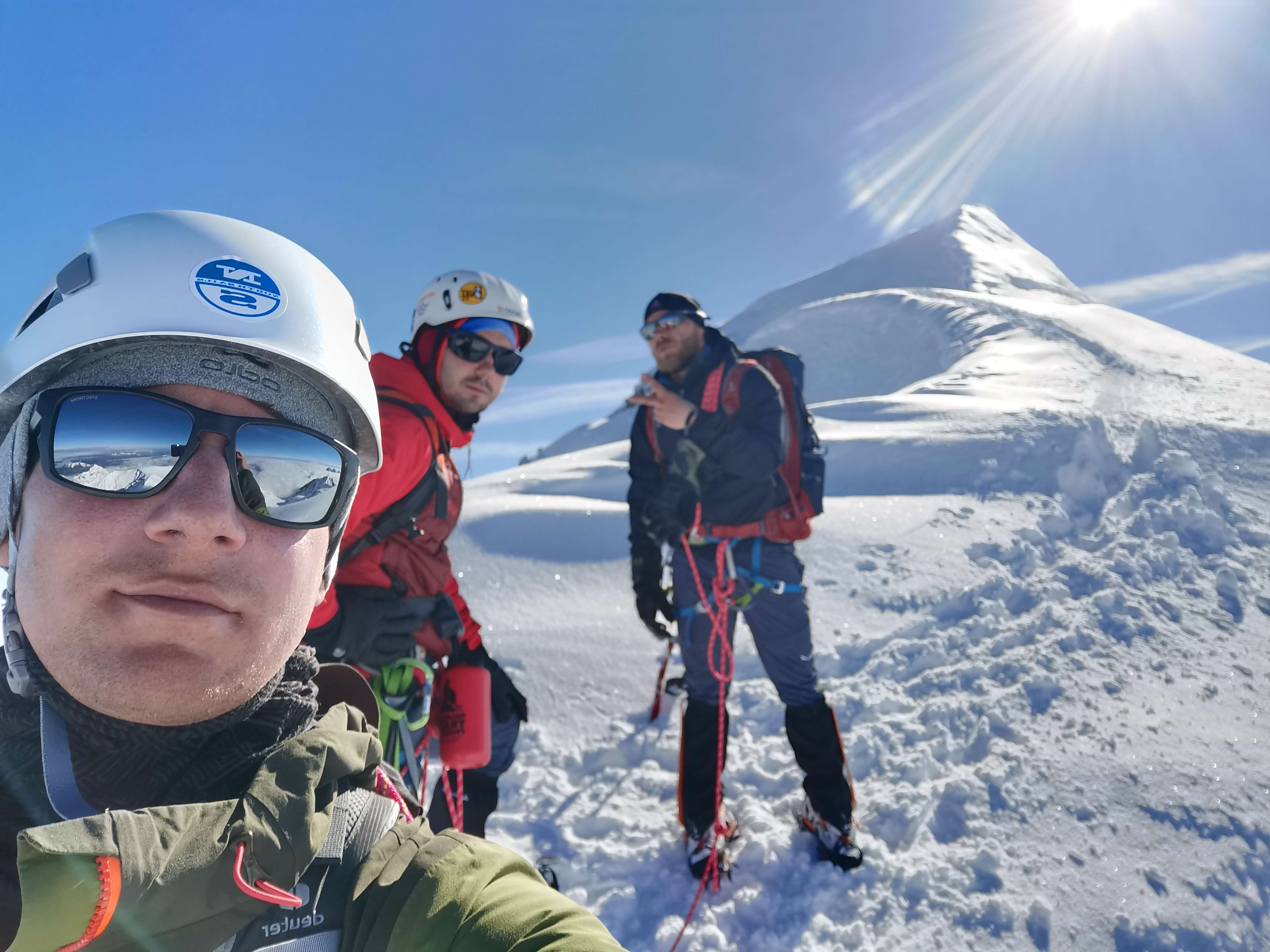 Moments before reaching Mont Blanc, 2021